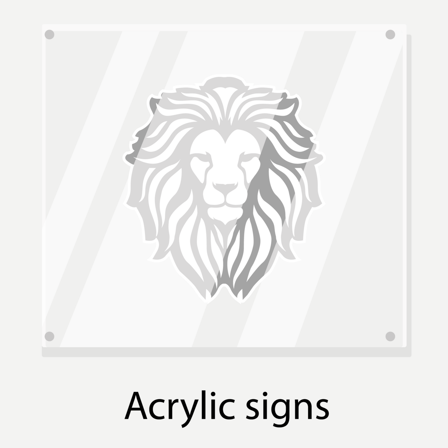 Sticker Clout- Acrylic Signs
