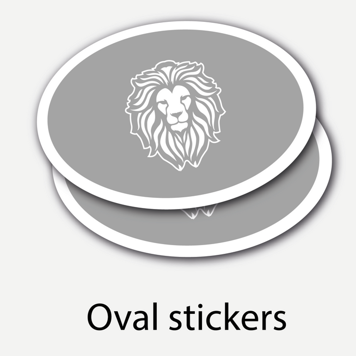 Custom Oval Stickers