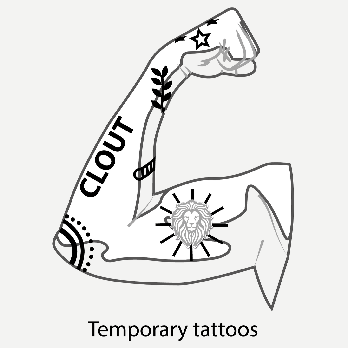 Sticker Clout- Temporary Tattoo
