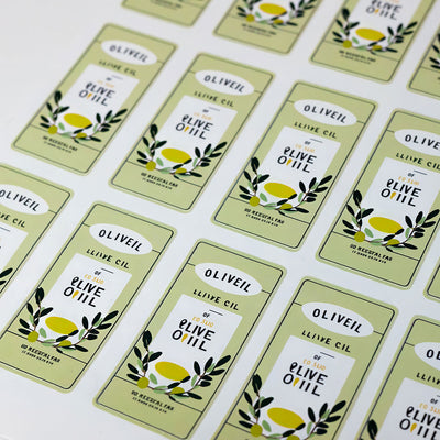 Round Corner Rectangle Labels Sheet