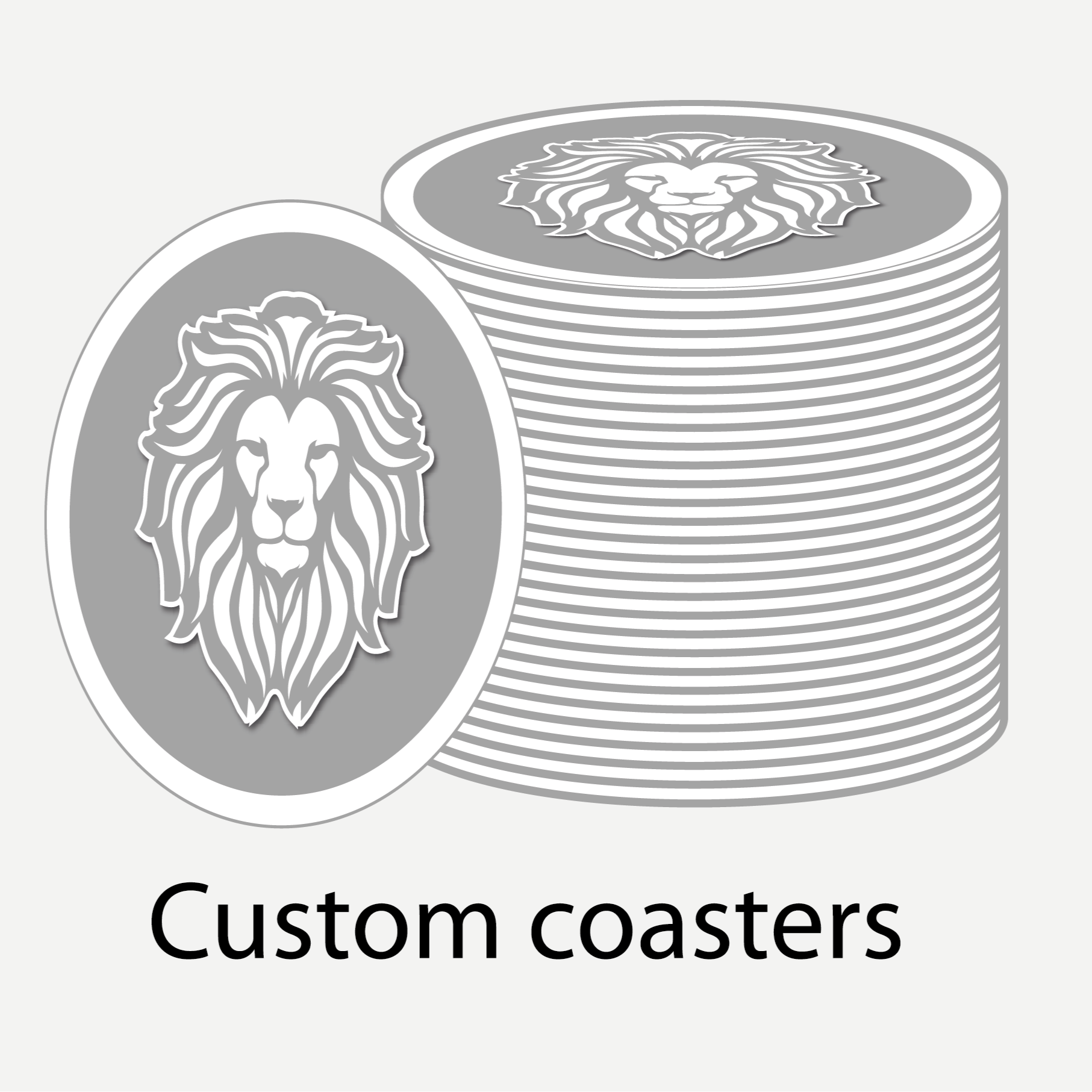 Sticker Coasters Sticker Clout- Custom Coasters