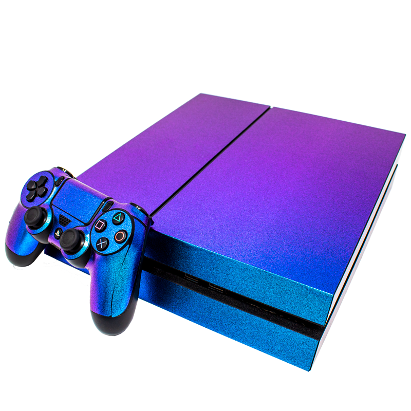 SONY PS4 CONSOLE SKIN - Blue Glitter